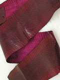 Implora Burgundy Wine Cobra Snakeskin