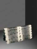 Implora Natural Dog-Faced Snakeskin Checkbook Wallet