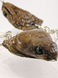Free Shipping on Implora Brown Cobra Snake Head Keychain