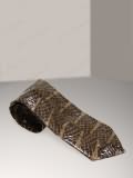 Implora Brown Mangrove Snake Skin Tie