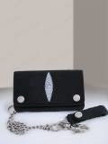 Implora Black Stingray Skateboard Chain Wallet