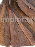 Mixed Brown Cobra Snake Skin Scraps