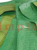 Snake Skin Scraps Pieces Assorted Green