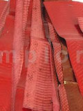Snake Skin Scraps Pieces Assorted Red