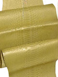 Free Shipping on Solid Yellow Metallic Python Snakeskin Belly