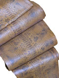 Free Shipping on Blue Sand-Metallic Tan Python Snakeskin Belly