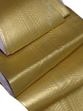 Solid Gold Metallic  Python Snakeskin Belly 11W Gr A