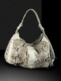 Implora Natural Python Medium Hobo Bag