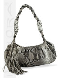 Implora Natural Python Mini Hobo Bag