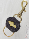 Wine Color Stingray Key Chain